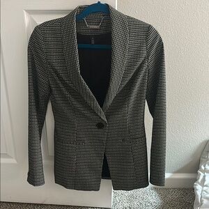 White House Black Market Gray Blazer with Notched Lapel